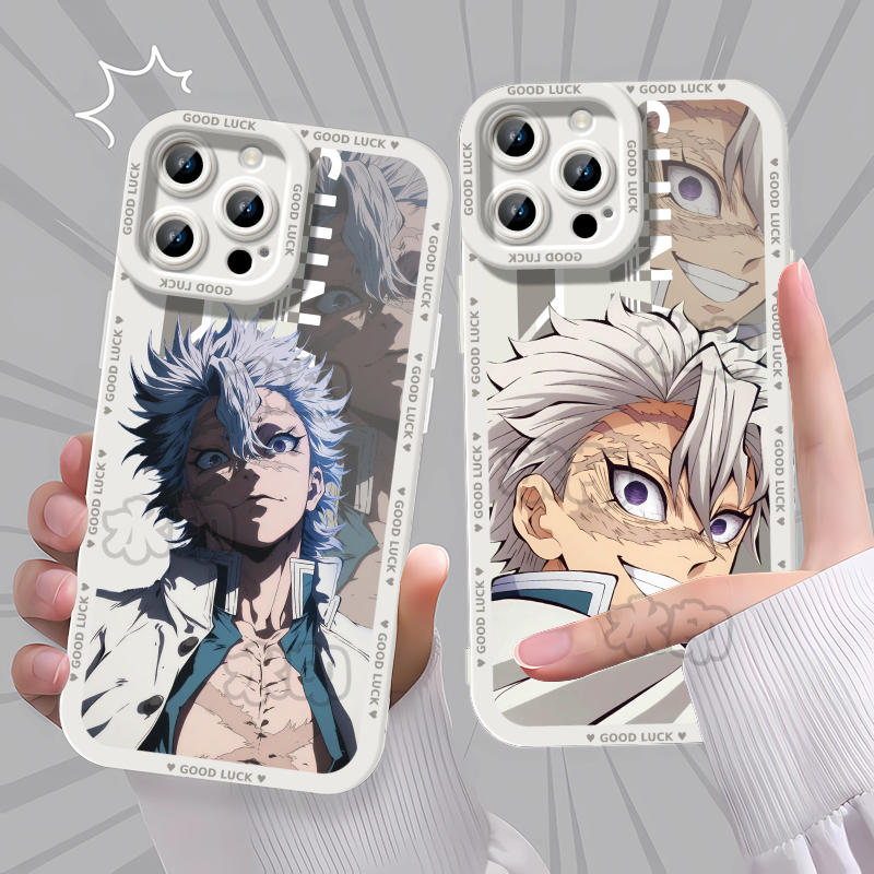 鬼灭之刃不死川实弥手机壳适用苹果1715OPPOY31SRENO13IQOOZ10TURBOIQOONEO10PROPLUS红米NOTE15PRONOTE15卡