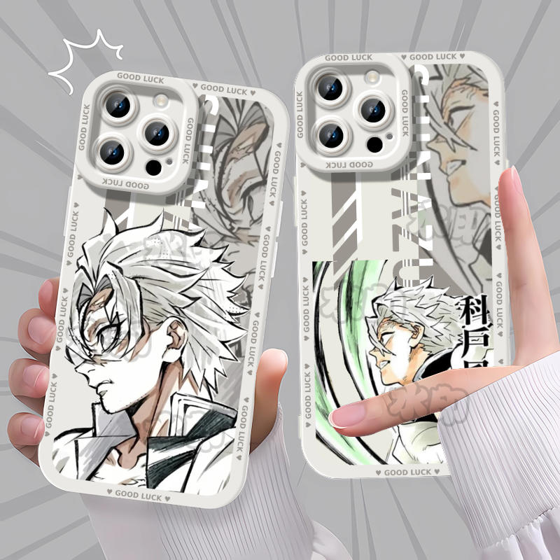 鬼灭之刃不死川实弥手机壳适用苹果17荣耀400红米K70防摔华为MATE50小米17XRP70NOTE1515IQOOZ9TURBOIQOONEO1