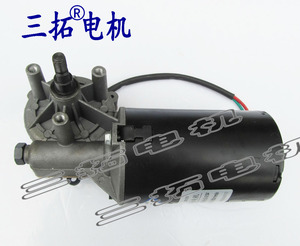 GW70105直流有刷蜗轮蜗杆减速电机 24V卷闸门电机马达 烧烤机