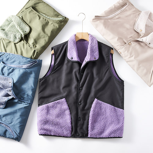 双面可穿！重磅推荐！男装秋季新品情侣款舒适百搭摇粒绒休闲马甲