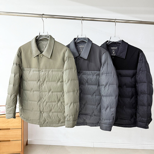 无缝压胶充绒！设计师线！男秋冬商务通勤85鸭绒防泼水翻领羽绒服