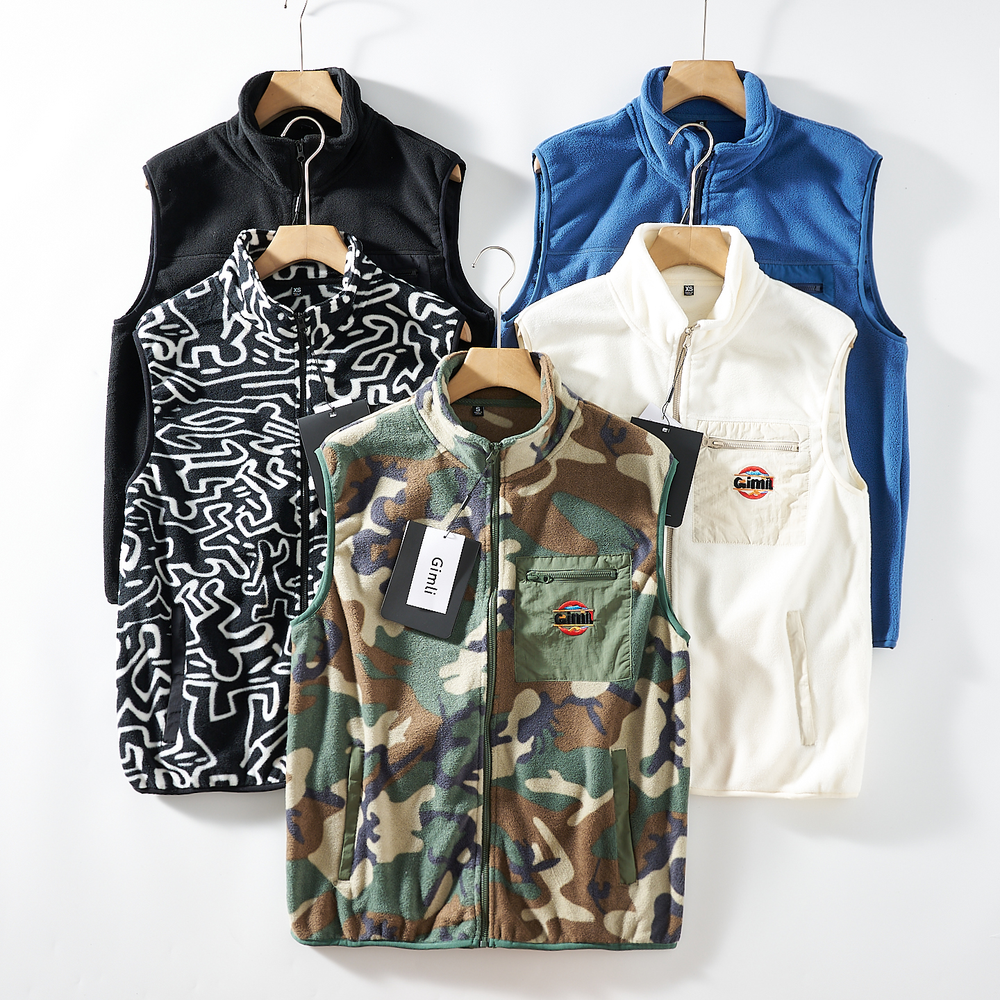 双面摇粒绒！捡漏福利！秋冬情侣款加绒保暖外贸男装立领休闲马甲