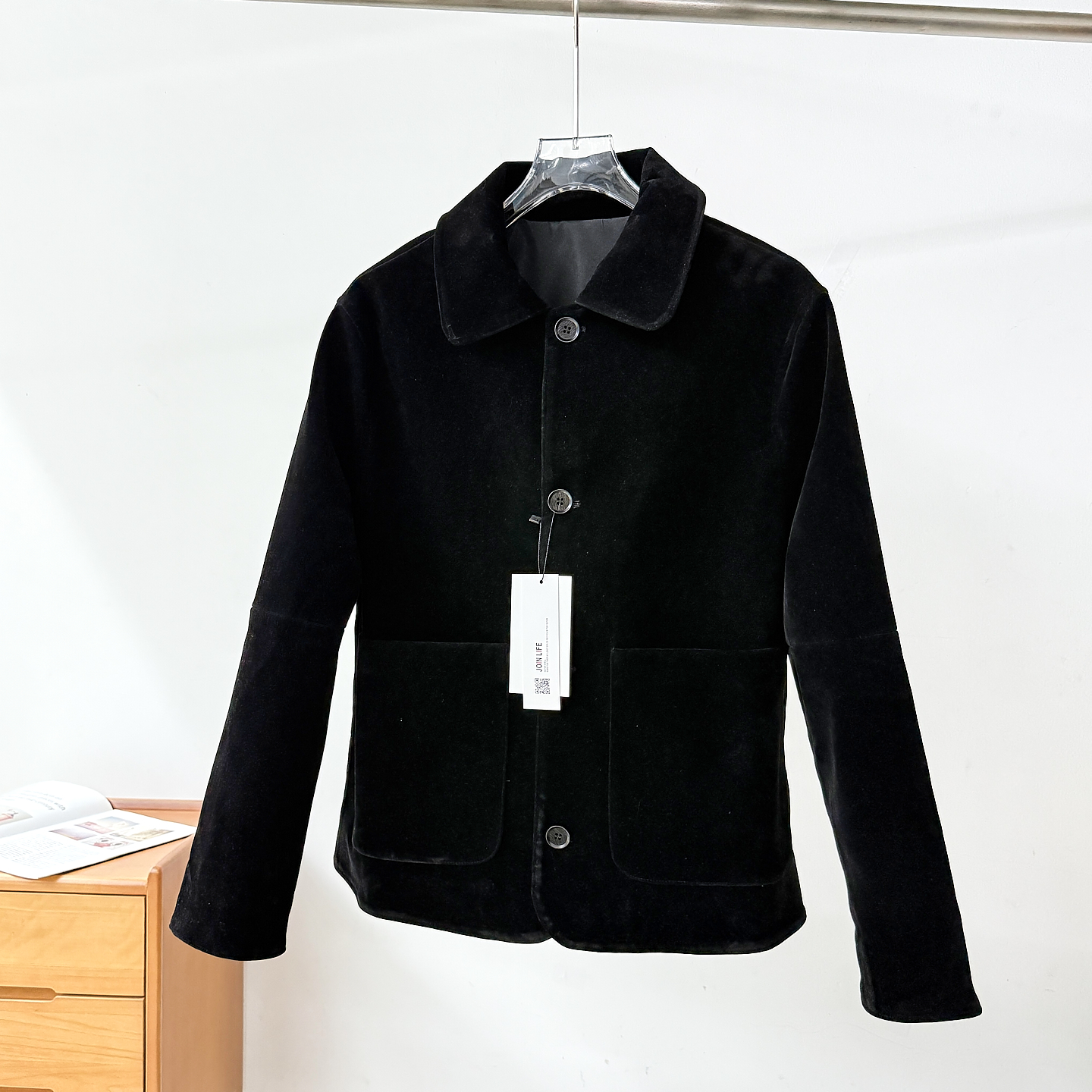 反绒皮面料!高端线!秋季通勤舒适百搭外贸男装翻领夹克皮衣外套