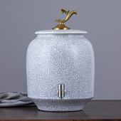 陶瓷水缸家用储水罐15斤20斤30斤功夫茶抽水泡茶水桶饮水机油缸