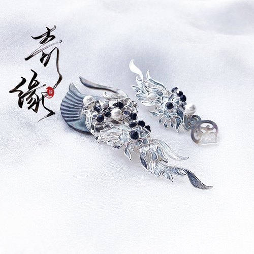 古风原创汉服鬓边夹刘宇宁同款