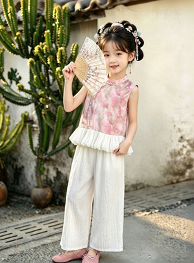 尤画2026夏款新款女童新中式国风套装68581