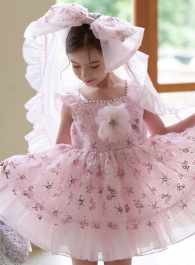 尤画原创设计师2025夏季新款女童连衣裙68172