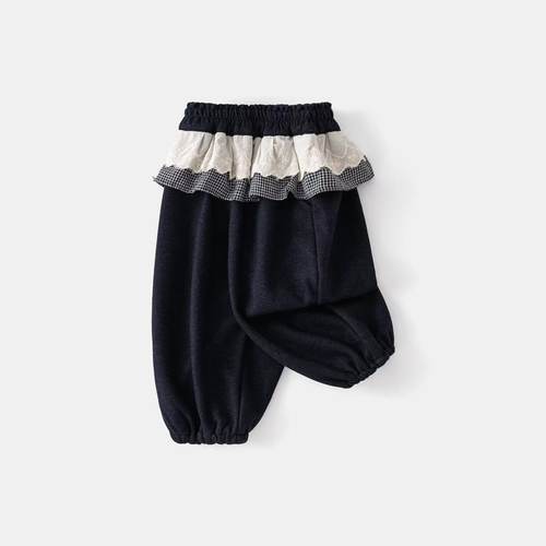 尤画加绒水洗巨软带屁帘时尚保暖休闲裤68456