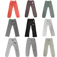 Fog Cross-Border Straight-Leg Pants Ess American Style Trendy Brand Autumn and Winter Fleece-Lined Casual Sweatpants for Men