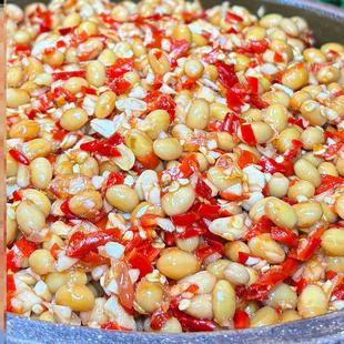 竹乡飘飘农家手工黄豆酱辣椒酱剁辣椒下饭菜超辣无油清爽500克