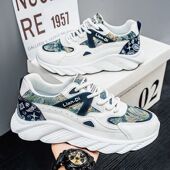 百搭男鞋 新款 2025年夏季 休闲鞋 运动单鞋 子男士 潮鞋 厚底老爹鞋 时尚