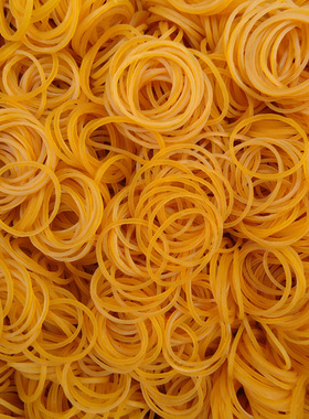 越南橡皮筋 工业胶圈 牛皮筋 黄色橡皮圈 乳胶圈 1寸 直径4.0CM