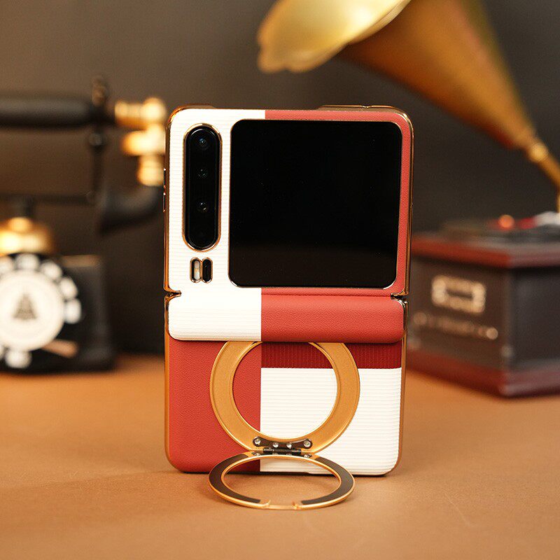 适用华为purax手机壳新款Pura X保护套阔小折叠屏典藏版旋转磁吸支架腕带旋转支架镜头全包防摔高级pura外壳