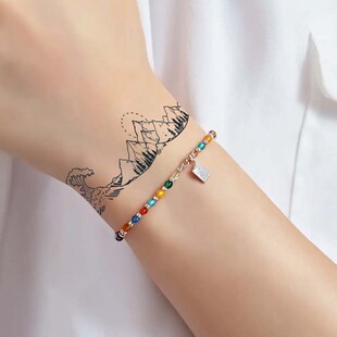 山川臂环果汁草本纹身贴防水持久手臂洗不掉不反光男女半永久批发