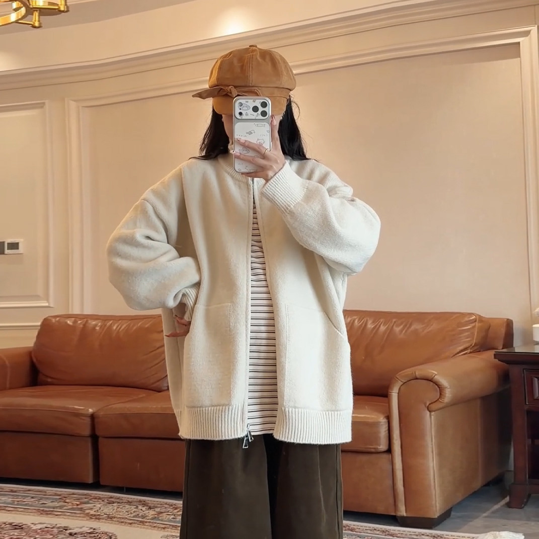 秋冬孕妇宽松百搭针织开衫