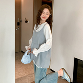 轻盈美好 孕妇装 春季 诺初 针织吊带衫 毛衣背心马甲宽松显瘦上衣