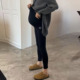 加绒打底九分裤 显腿瘦 春秋打底裤 托腹鲨鱼裤 孕妇裤 子外穿瑜伽裤
