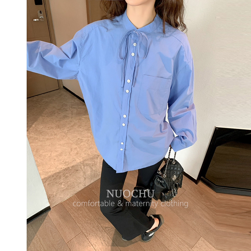 諾初孕婦裝中長款襯衫