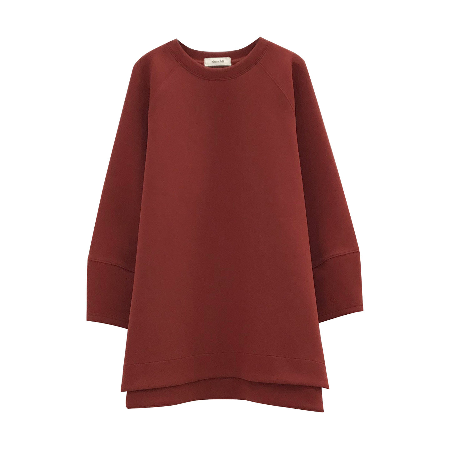 高品质遮肉卫衣～春装廓版圆领加厚高克重空气棉质慵懒孕妇卫衣裙