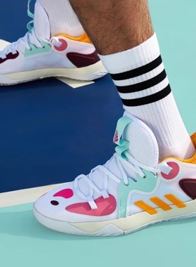 【瑕疵特价】Aiddas阿迪达斯 男子透气运动篮球鞋 GV7710 H03842