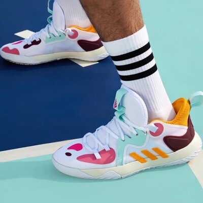 【瑕疵特价】Aiddas阿迪达斯 男子透气运动篮球鞋 GV7710 H03842