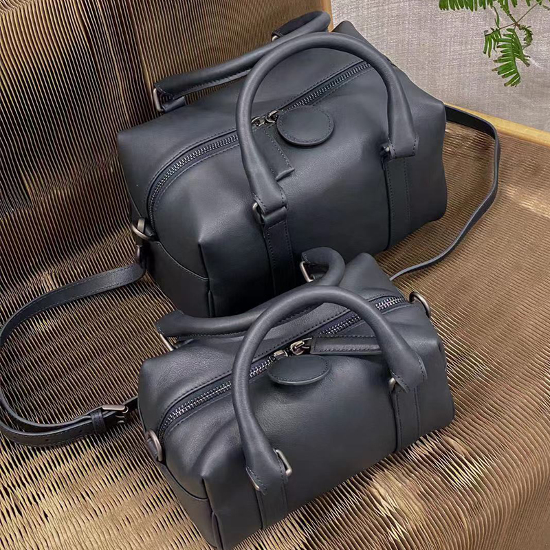 DRESSCODE台湾小众设计师品牌复古波士顿牛皮迷你小号包包