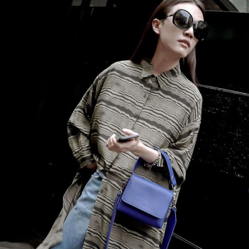 台湾设计师品牌风小众牛皮包