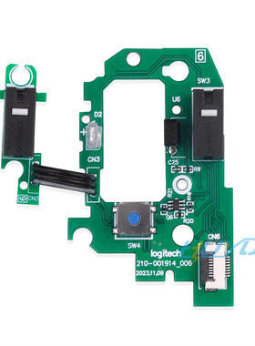 适用罗技鼠标MX vertical微动按键侧键小板排线维修免焊配件双击