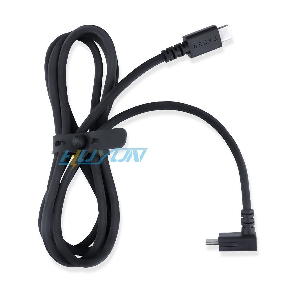 适用于雷蛇 USB-C转USB-C 90度弯头数据线充电线鼠标键盘耳机电脑