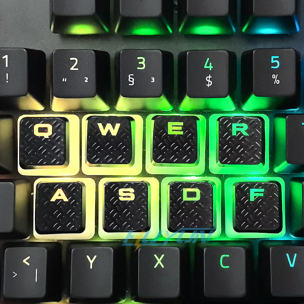 纹理透光布丁键帽适用于海盗船K70K68K65K95 MX Cherry轴8/10键位