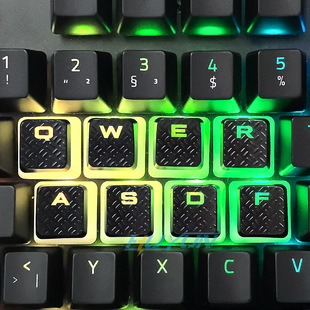 纹理透光布丁键帽适用于海盗船K70K68K65K95 MX Cherry轴8/10键位
