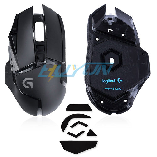 适用于罗技Logitech G502HERO有线游戏鼠标外壳 上壳 底壳盖替换