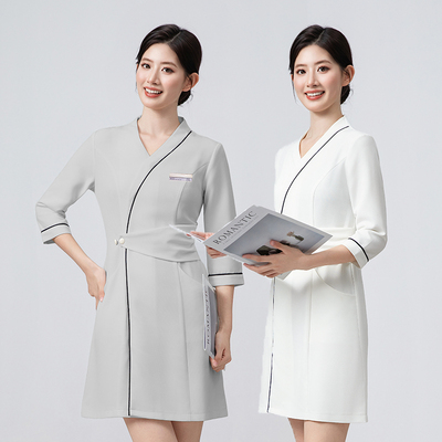 美容院新款高端修身工作服