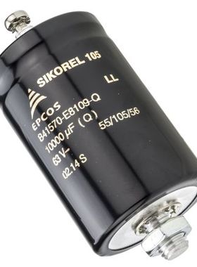 EPCOS原装现货B41570E8109Q  10000μF 63VDC铝电解电容器