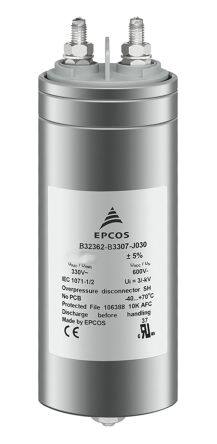 EPCOS B32362 系列 150&mu;F 聚丙烯电容器 (PP) B32362A4157J080, &plusmn;5%, 680 V 交流, 85mm直径
