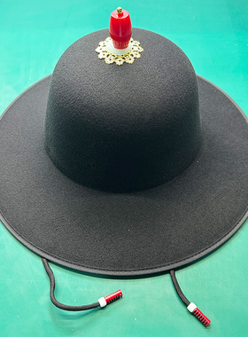 明制汉服帽子古装大圆帽圆领袍锦衣卫飞鱼服黑色圆顶大檐帽飞碟盔