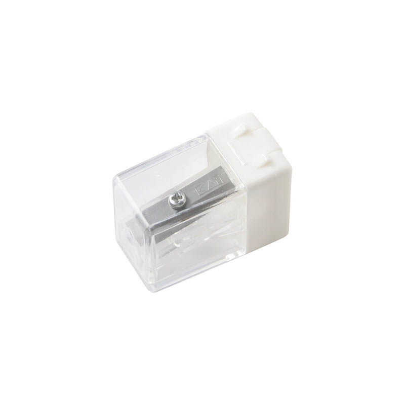 无印良品卷笔刀 迷你白色便携削笔器 长3.3cm小巧文具