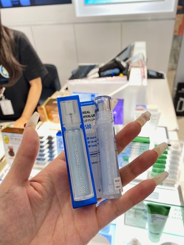 韩国维拉珠wellage微针补水保湿玻尿酸唇部精华淡化细纹