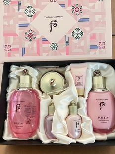 韩国免税店正品whoo后水研套盒三件套拱振享水研水乳补水保湿套装