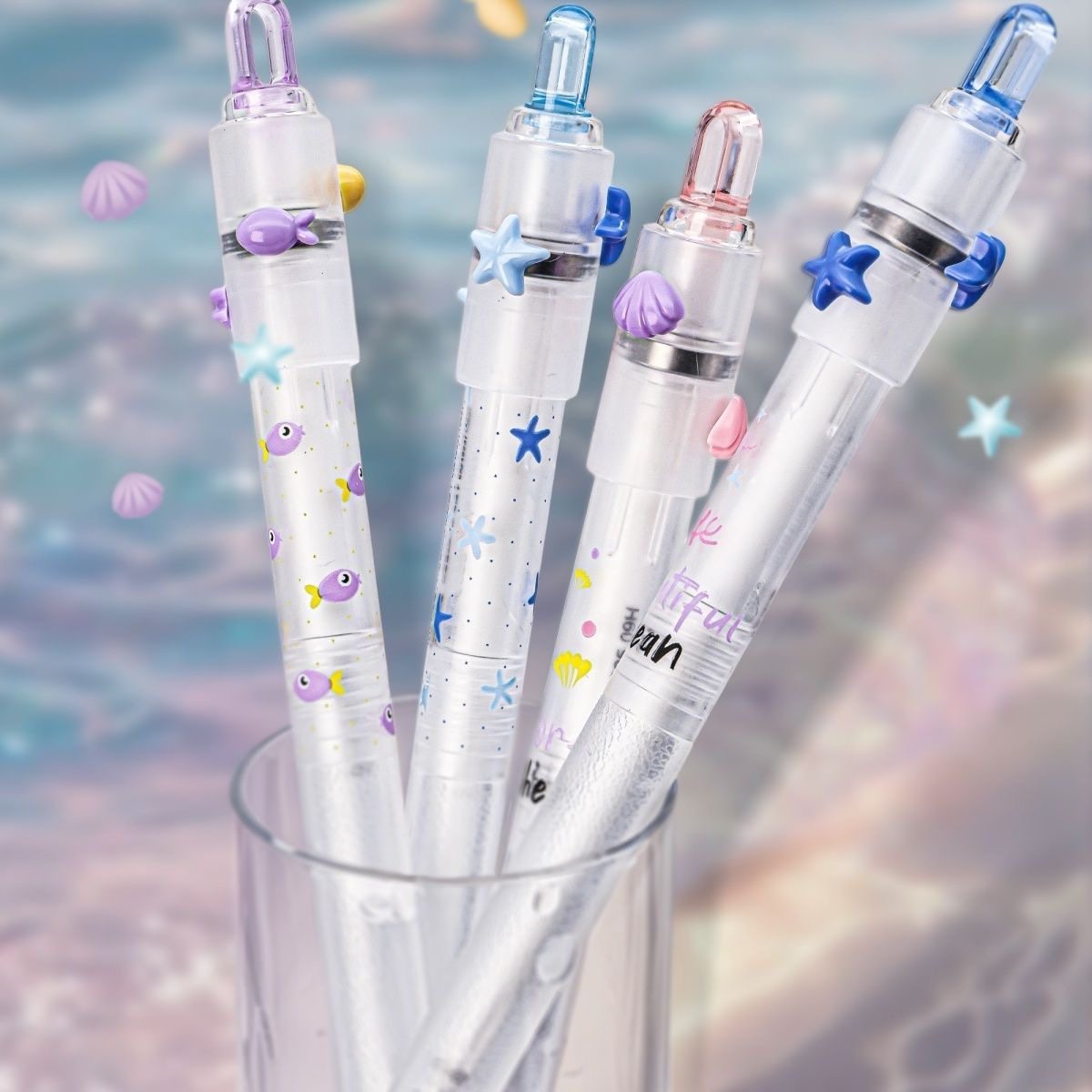 东米海洋幸运星转转笔减压按动笔