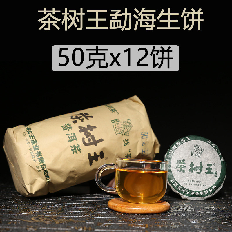 茶树王50克生饼x12片普洱茶