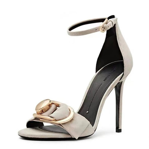 STELLA LUNA 春夏新款一字带真皮露趾凉鞋 超高跟性感 SLP118143