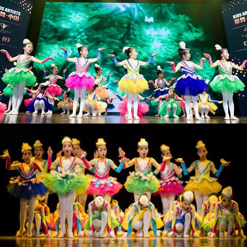 小荷风采小动物鸟仔蓬蓬裙