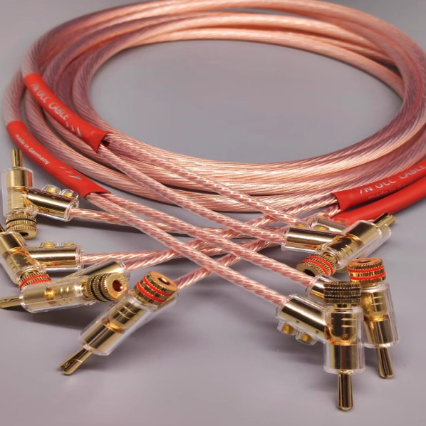 德国7NOCC单晶铜发烧枪式香蕉头喇叭主音箱线HIFI功放胆机低音炮