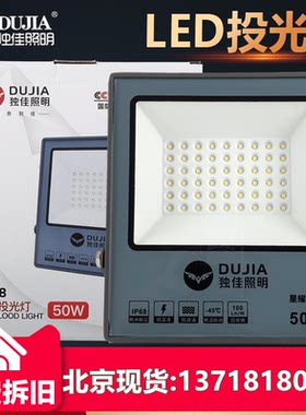 独佳LED高亮投光灯泛光灯50W100w200W户外防水招牌广工程亮化