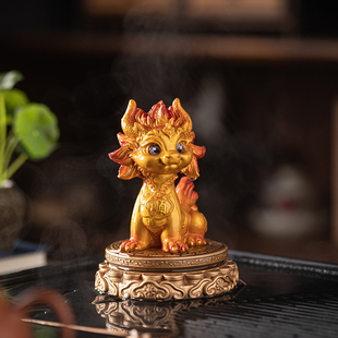 变色茶宠摆件精品可养时来运转小龙马茶玩茶桌茶台生肖马装 饰送礼