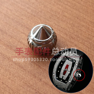 精钢把的表冠 把头把的适配理查德米勒RM里查德米尔RM007女手表
