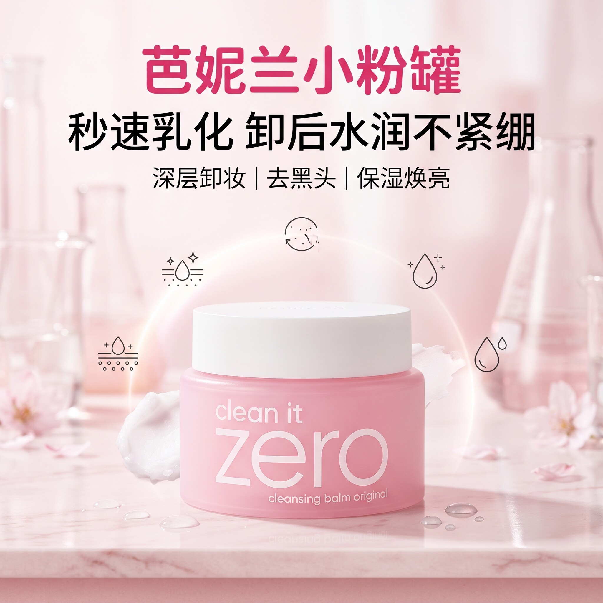 芭妮兰zero卸妆膏深层清洁