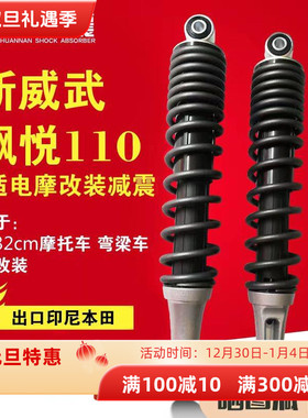 川南印尼摩托弯梁电动车雅迪E8新威武飘悦110嘉陵COCO幼兽后减震