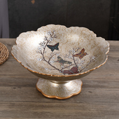 家居装 欧式 餐桌茶几摆件套装 陶瓷水果盘套装 饰品 果盘客厅创意美式